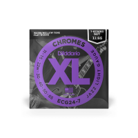 D’Addario ECG24-7 Flat Wound Chrome Jazz Light 7-String