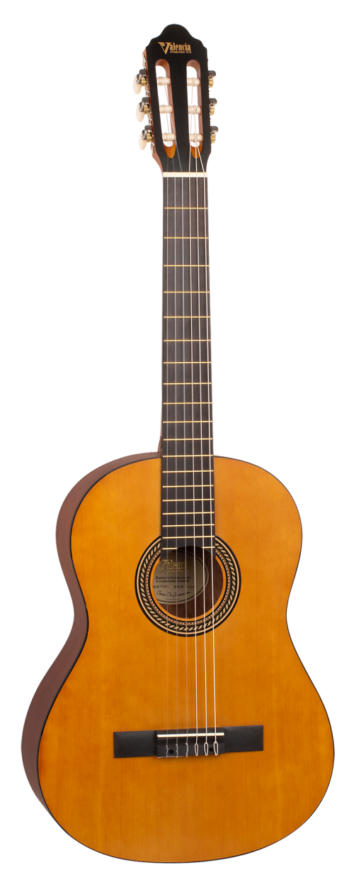 Valencia Classical 4/4 Left Hand Guitar - Natural - Image 2