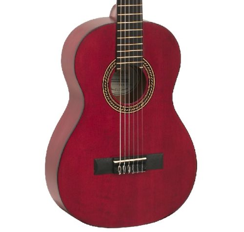 Valencia 1/2 Classical Guitar - Transparent Red