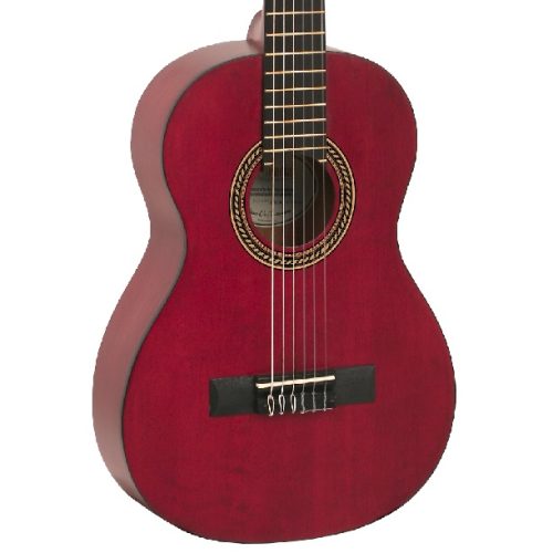 Valencia 1/2 Classical Guitar - Transparent Red