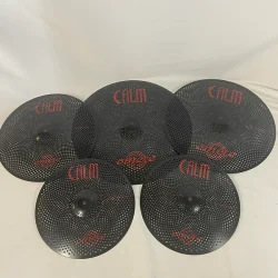 Omete Calm Series Low Volume Cymbals - Black - 5 Pack