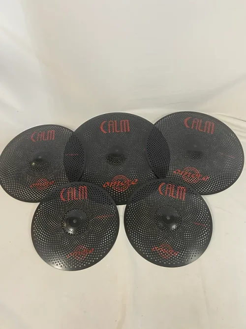 Omete Calm Series Low Volume Cymbals - Black - 5 Pack