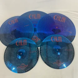 Omete Calm Series Low Volume Cymbals - Blue - 5 Pack