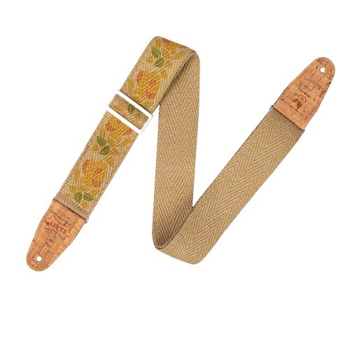 Levys MH8P-008 Vegan Hemp Guitar Strap - Rosa