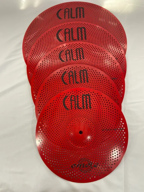 Omete Calm Series Low Volume Cymbals - Red - 5 Pack