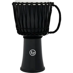 LP World 10 inch Rope Circle Djembe - Black