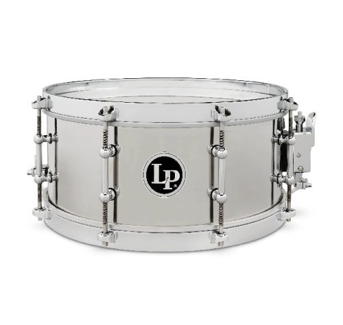 Latin Percussion Stainless Steel Salsa Snare - 4.5 x 12-inch