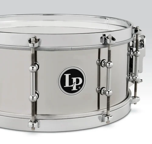 Latin Percussion Stainless Steel Salsa Snare - 4.5 x 12-inch - Image 3