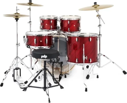 PDP Mainstage 5-piece Drum Set - Twisted Cherry Red - Image 2