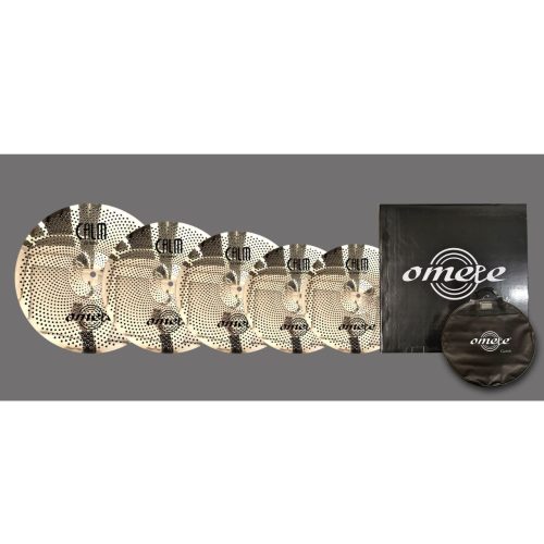 Omete Calm Series Low Volume Cymbals - Gold- 5 Pack