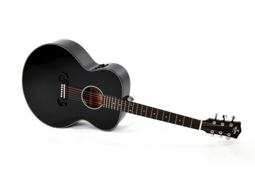 Sigma GJM-1E-MFBK Acoustic Guitar: Black Sparkle - Image 2