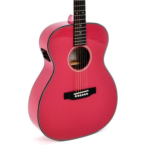 Sigma Acoustic Guitar OOOM1EMFP- Pink Sparkle