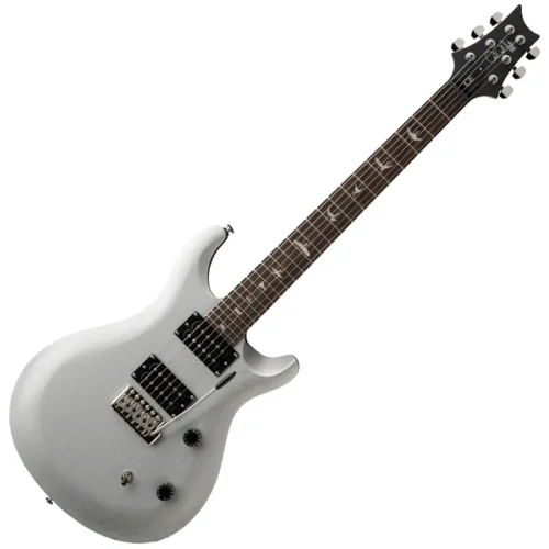 PRS SE CE 24 Standard Satin Electric Guitar - Metallic Silver Satin - Image 2